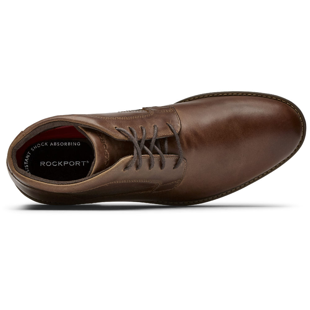 Rockport Mens Boots Brown - Dustyn Chukka - UK 531-XBLJSV